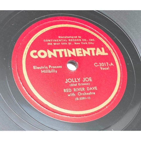 Lot of 3 Red River Dave 10" Records 78RPM Continental 5048 3017 3019 Country - Picture 5 of 9